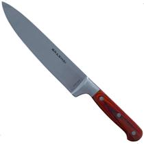 Faca Picanheira Aço Inox Prof. 37cm Cabo Madeira Churrasco