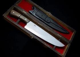 Faca Picanheira Prime SG Inox 3mm com Caixa de Madeira 8''