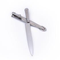 Faca prateada aço cirúrgico luxo personaliza Faca prateada aço cirúrgico luxo personaliza