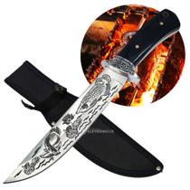 Faca Premium para Churrasco Inox, Full Tang e Bainha Nylon TB092040