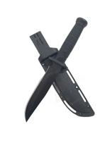 Faca Preta Militar Tática Aço Inox Afiada + Bainha Rígida