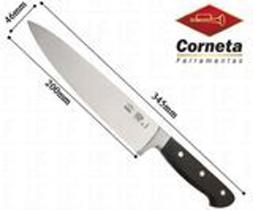 Faca Profissional 8 Chef Em Inox Corneta