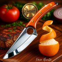 Faca Profissional Corte Preciso Aço Inox para Cozinha Camping Churrasco Presente