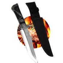 Faca Profissional de Caça Pesca Churrasco Aço Inoxidável Full Tang Premium TF17