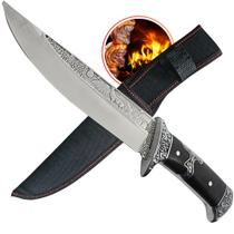 Faca Profissional Luxuosa Premium Lâmina Inteiriça Estilo Sofisticado Cabo Madeira e Aço InoxTF19