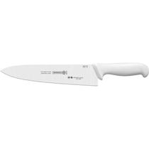 Faca Profissional Para Carne - Lamina Aço Inox 10" RetaLarga - Cabo Branco Tradicional - Mundial (5510-10)