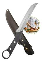 Faca Profissional Premium Full Tang Artesanal 34cm Com Bainha de Proteção SLKLAF62