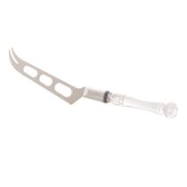 Faca Queijo Aço Inox Cabo Plástico Bambu Cristal 21,7cm Lyor