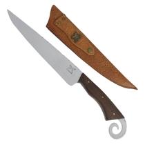 Faca Rabo de Galo 10' Artesanal Churrasco Full Tang Cabo Imbuia Aço Inox 420C Faca Rabo de Galo 10' Artesanal Churrasco Full Tang Cabo Imbuia Aço Inox 420C