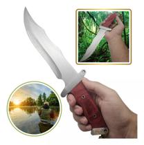 Faca Rambo Com Bainha Picanheira Cozinha Churrasco Lâmina Super Afiada Full Tang RMBB Faca Rambo Com Bainha Picanheira Cozinha Churrasco Lâmina Super Afiada Full Tang RMBB