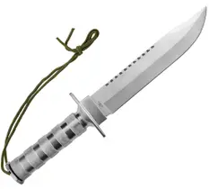 Faca Rambo Sobrevivência Selva Camping Afiada Pesca Serra - Enviamos no mesmo dia
