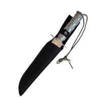 Faca Rambo Tática Aço Prata 35cm Com Itens De Emergência