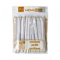 Faca Refeição Leve Branca 15,7cm 50 unid