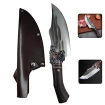 Faca Rústica com Lâmina de Aço 16,6cm e Cabo Personalizado Dragão SLKAF130