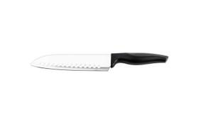 Faca Santoku Brinox Cross 7'' 31 cm Lâmina Aço Inoxidável Cabo Preto