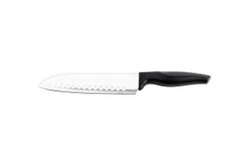 Faca Santoku Cross 7'' em Aço Inox e Cabo Plástico Preto - Brinox