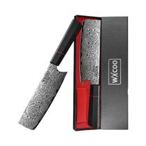 Faca Santoku De Aço Damasco De 8 Polegadas Para Cozinha Kiritsuke Para Cortar Frutas E Legumes