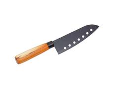 Faca Santoku em Aço Inox Grafite com Cabo Acácia 7'' - Mimo Style