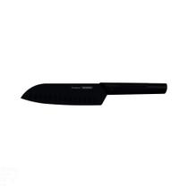 Faca Santoku Nygma Com Lâmina Em Aço Inox E Cabo De Polipropileno Texturizado Preto 7"