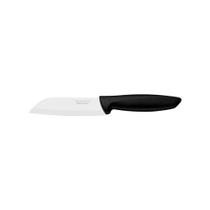 Faca Santoku Preto Plenus 5 - Tramontina - Ideal para cortar, fatiar e picar. Lâmina de aço inox Faca Santoku Preto Plenus 5 - Tramontina - Ideal para cortar, fatiar e picar. Lâmina de aço inox