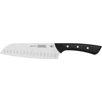 Faca Santoku Tramontina Aço Inox Solutta 7'' Preto Faca Santoku Tramontina Aço Inox Solutta 7'' Preto