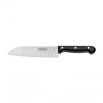 Faca Santoku Tramontina Ultracorte 7 Inox Preta Faca Santoku Tramontina Ultracorte 7 Inox Preta