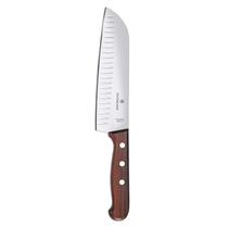 Faca Santoku Victorinox 18cm Cabo de Madeira Lâmina Granton Faca Santoku Victorinox 18cm Cabo de Madeira Lâmina Granton