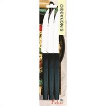 Faca Simonaggio Mesa Belize 3 Pecas Preta 101.103.0301.002 Faca Simonaggio Mesa Belize 3 Pecas Preta 101.103.0301.002