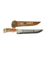 Faca Solteira 10" em Aço Inox Sextou com Cabo de Resina Chope