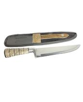 Faca Solteira 8" em Aço Inox com Cabo Rabo de Tatu Imitação