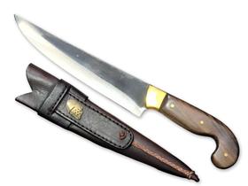 Faca Sorocabana Brut Forge Churrasco Elmo Cabo Full Tang 8 Pol