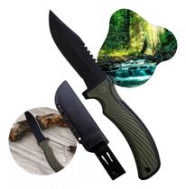 Faca Super Afiada Caça Pesca Com Bainha E Clip De Segurança Multiuso Esportiva XV3442