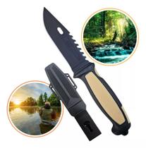 Faca Super Afiada Quebra Vidro Lamina Serrilhada e Lisa Cabo Emborrado Com Bainha XV3402 Faca Super Afiada Quebra Vidro Lamina Serrilhada e Lisa Cabo Emborrado Com Bainha XV3402