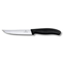 Faca Swiss Classic De Mesa Para Churrasco Com Lâmina Lisa 12cm Preta Victorinox