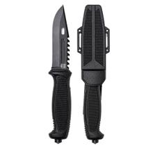Faca Tática Bainha em ABS Taipan Preta BR Force