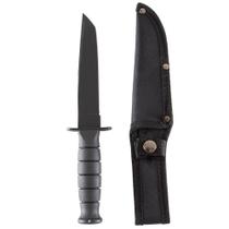 Faca Tática Barracuda Preta com Bainha BR Force Faca Tática Barracuda Preta com Bainha BR Force