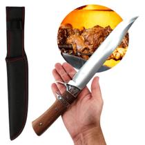 Faca Tática Inox com Guarda-Mão e Cabo de Luxo Para Camping e Caça TB092117