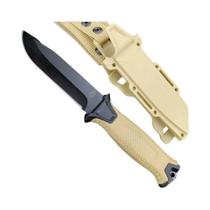 Faca Tática Militar De Lâmina Fixa 8Cr13Mov Com Cabo De Plástico EDC Para Camping Ao Ar Livre Caça