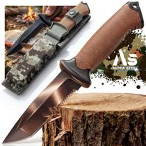 Faca Tática Militar Esportiva Punhal Rambo Camping C Bainha Faca Tática Militar Esportiva Punhal Rambo Camping C Bainha