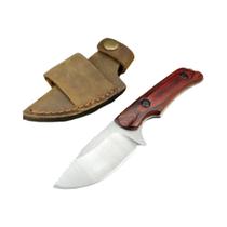 Faca Tática Mini De Lâmina Fixa BM 15017 Com Cabo Laranja G10 Para Caça E Sobrevivência