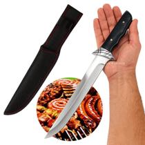 Faca Tática Premium em Aço Inox com Guarda-Mão e Cabo de Luxo Para Camping TB092042