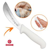 Faca Tira Couro e Sangria Mundial 5519-06 Aço Inox 6 pol Profissional Frigorífico e Açougue Cabo Antibactéria e Mofo Faca Tira Couro e Sangria Mundial 5519-06 Aço Inox 6 pol Profissional Frigorífico e Açougue Cabo Antibactéria e Mofo