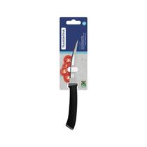Faca Tomate Tramontina Felice Aço Inox com Cabo Preto 4" Faca Tomate Tramontina Felice Aço Inox com Cabo Preto 4"