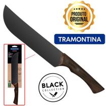 Faca Tramontina Carne Churrasco Black Inox 8 Cabo Madeira