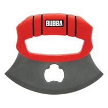 Faca ULU BUBBA com alça antiderrapante, lâmina curva vermelha
