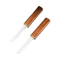 Faca Utilitária 2 Em 1 De Aço Inoxidável Para Uso Externo, Faca De Bolso Para Cortar Carne E