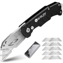 Faca Utilitária BIBURY Cortador de Caixa Pesado com 10 Lâminas Faca Utilitária BIBURY Cortador de Caixa Pesado com 10 Lâminas