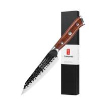 Faca Utilitária De Cozinha De Aço Inoxidável Forjada À Mão Japonesa De 5 Polegadas Para Legumes,