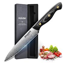 Faca utilitária de cozinha Huusk Damascus VG10 Steel 12,7 cm Faca utilitária de cozinha Huusk Damascus VG10 Steel 12,7 cm