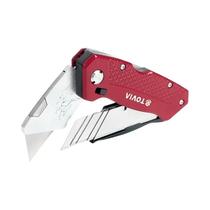 Faca Utilitária Dobrável Com Lâmina Substituível Para Cabos, Caixas De Papelão, Ferramenta Manual